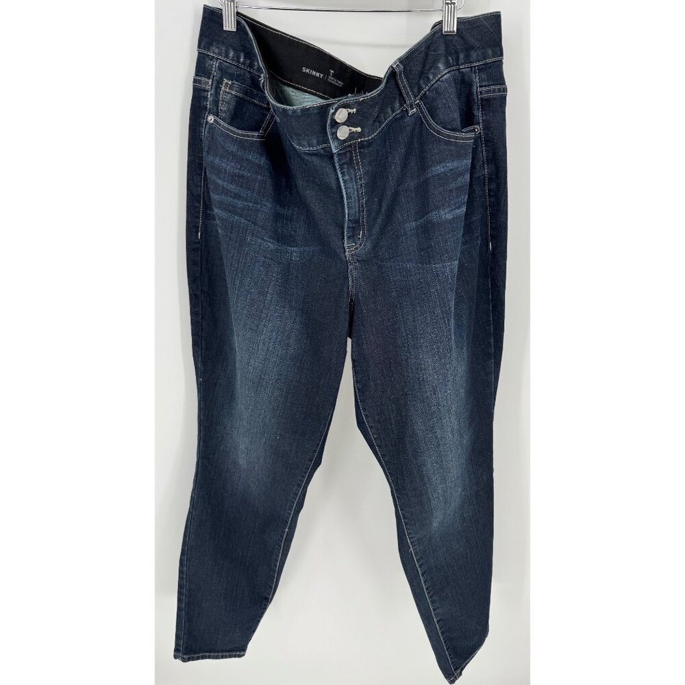 Lane Bryant Women's Skinny Stretch Jeans Dark Wash Size 22